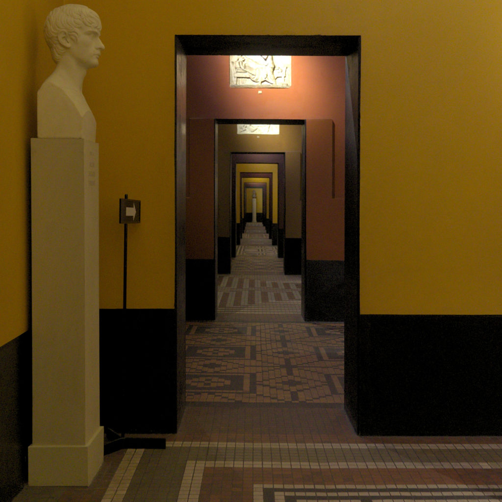 Galleries at Thorvaldsen museum by Bindesbøll